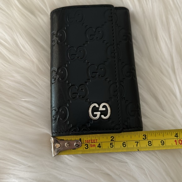 GUCCI Guccissima Key Holder Key Case 6 Hooks Leather Black - Picture 8 of 17